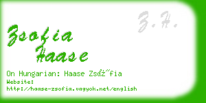 zsofia haase business card